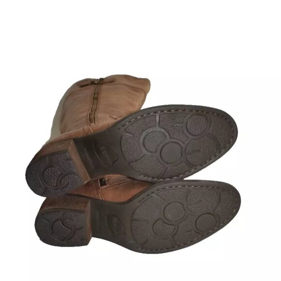 New! Born Fannar Knee High Boot Brown Leather Size 8 M Wide Calf F32737 DD474 - Picture 7 of 7